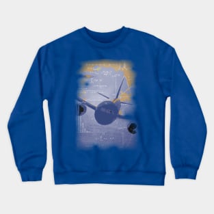 Fasbytes Aviation airplane Pilot Maths Engineer Crewneck Sweatshirt